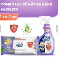 Combo Nước + Khăn Ướt Lau Bề Mặt Đa Năng MaxKleen