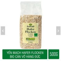 Yến Mạch Hữu Cơ Nguyên Chất Hafer Flocken nhập khẩu Đức (Cán Vỡ_Túi 500g)